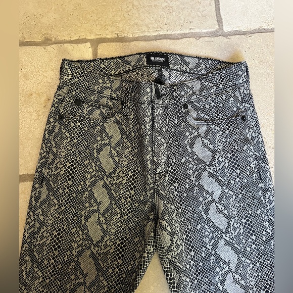 HUDSON Nico Python Super Skinny Snake Print Jeans - Picture 5 of 7